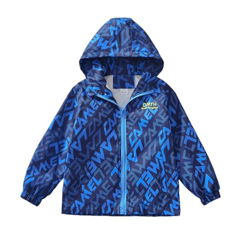 Coupe-vent garçon imprimé dessin animé veste légère imperméable pour enfant