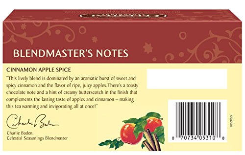 Celestial Seasonings Cinnamon Apple Spice Herbal Tea, 20 Ct #TOP1