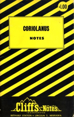 Coriolanus: Notes B0007EIERK Book Cover