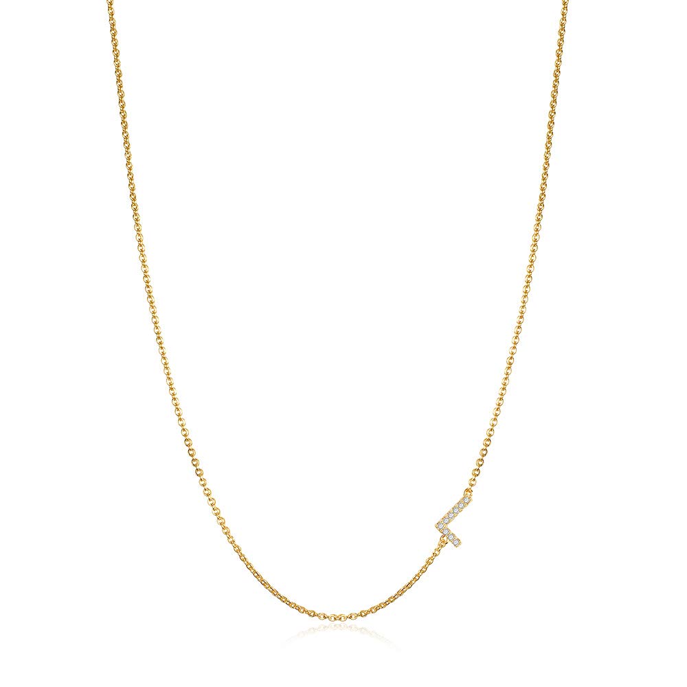 Collier initial argenté pour fille et femme, bijou alphabet délicat à porter au quotidien