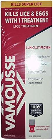 Vamousse Lice Treatment - 6 oz, Pack of 5