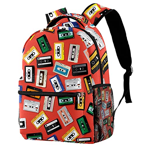 Sac à dos de voyage femme grand volume multicolore à imprimé grenouilles décontracté