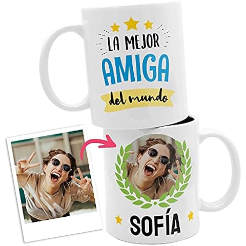 Taza personalizada LA MEJOR (tu texto) DEL MUNDO con nombre y foto 33cl Cover