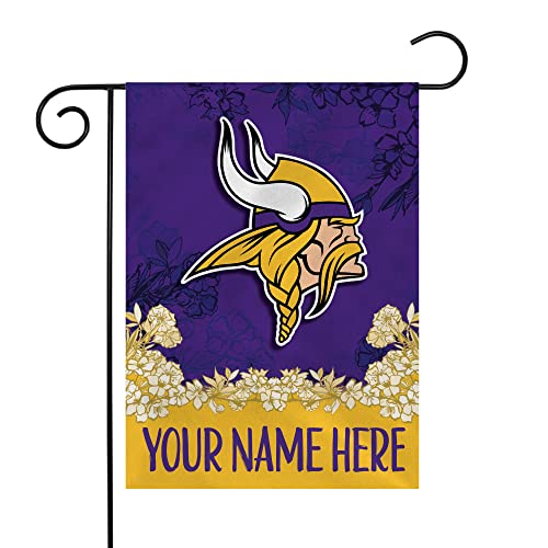 Image of Rico Industries NFL Standard /Primary Personalized 13 inch x 18 inch Double Sided Garden Flag