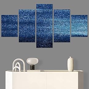 SIGNWIN 5 Panel Canvas Wall Art Abstract Colorful...