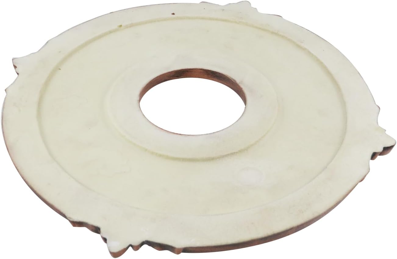 Crapyt Ceiling Light Medallion PU Ceiling Medallion Ceiling Cover Plate for Ceiling Fans 12.01"OD x 3.35"ID Bronze