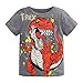 Produktbild Makalon Sommer Kleinkind Jungen Mädchen T-Shirt Baby Unisex Karikatur Tops Kinder Jungs Freizeit Cartoon Einfarbig Drucken Shirt Baumwolle Hemd Kurzarm Hülsen Tierdruck T-Stücke(1-6Jahre)