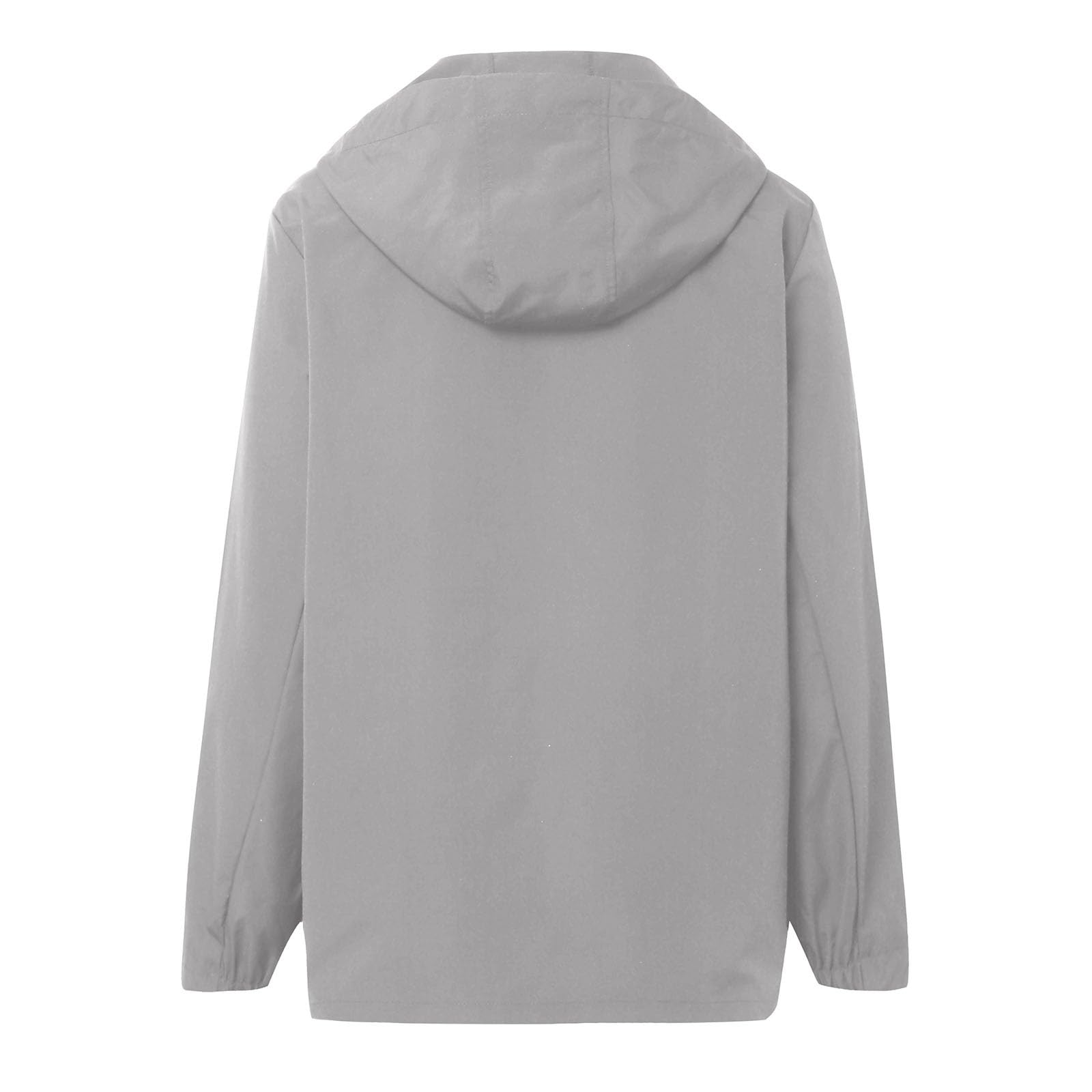 Genérico Poncho Impermeable Mujer,Chaqueta con Bolsillos Y Capucha De Color Liso para Mujer OtoñO Invierno