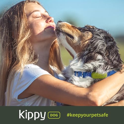 Kippy Dog | GPS for Dogs - Waterproof GPS Tracker for Dogs with Collar Attachment - Activity and Health Tracker for Your Dog, with Virtual Fence and Notifications - Green Color