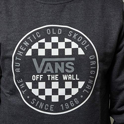Vans Og Checker Crew Felpa, Grigio (Black Heather