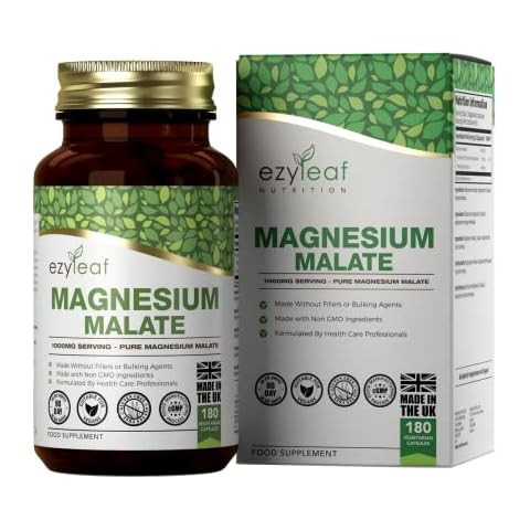 Ezyleaf Magnesium Malate Capsules - 1000mg Cover