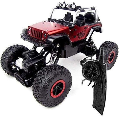 TOYEN GordVE GV641 1/18 Scale Electric RC Car Offroad 2.4Ghz 2WD High Speed 35+MPH Remote Controlled Car Truck-Red