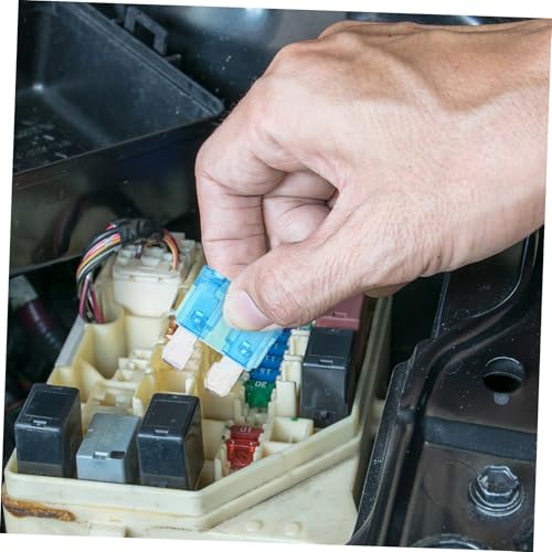 Kit de 100 fusibles automotrices ARTIBETTER para autos, camiones y embarcaciones, con cubierta transparente y fácil almacenamiento miniatura 5