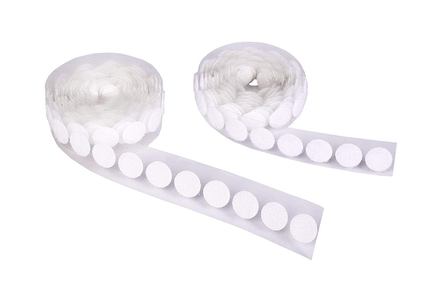 Creative Self Adhesive Hook and Loop Pair Dots of 13mm Diameter of Circle | White Color | 5 Meter Length | 300 Pair of Dots | (B08BKX3DH7) Amazon Price History, Amazon Price Tracker