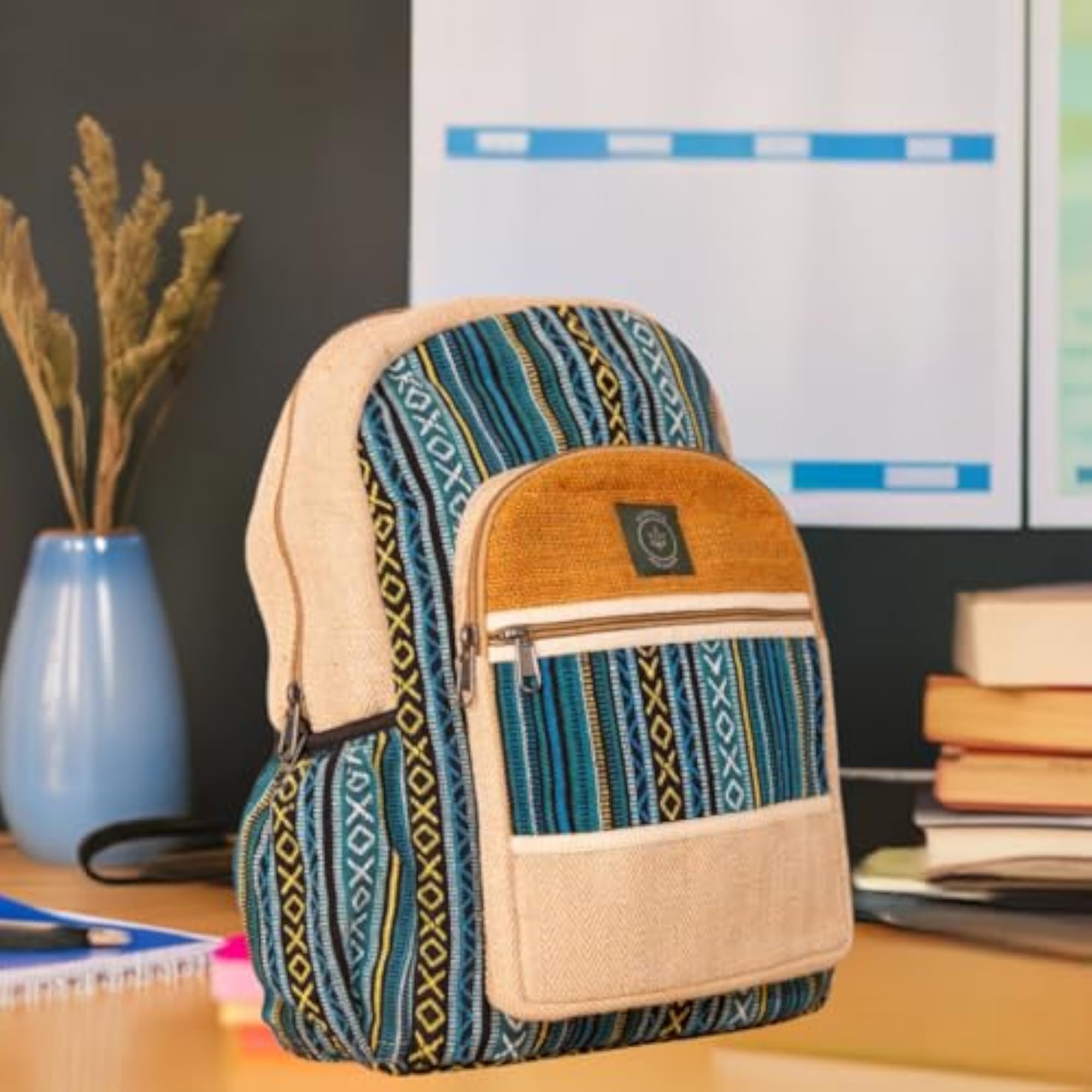 Unisex Hemp Backpack, Eco-Friendly & Durable