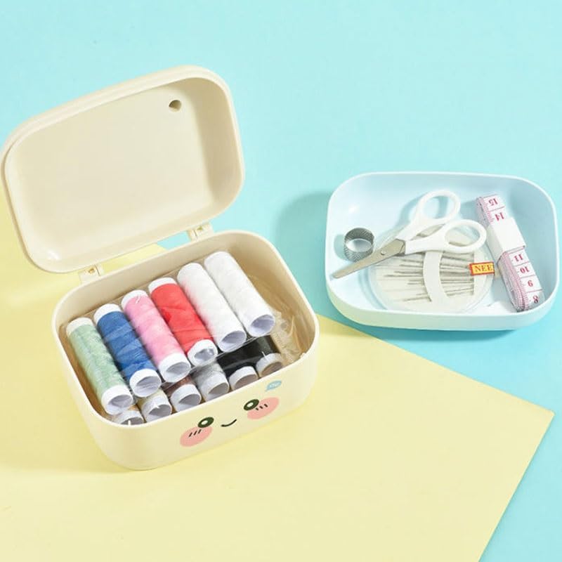 LWECMGSA PP Household Needle Thread Box Set Portable Multi-Functional Bag Sewing Needles Tools Storage