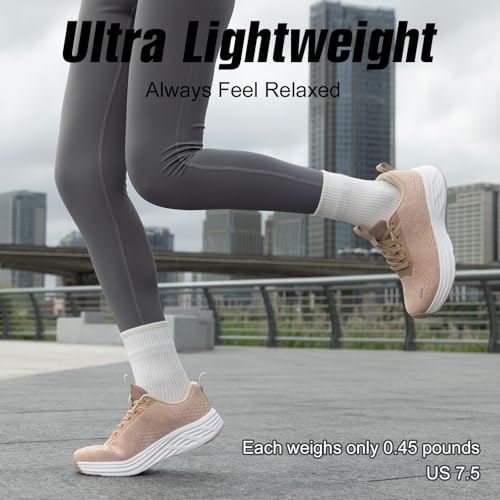 Image of Wide Toe Box Shoes Women Sneakers Extra Wide Width Arch Support Non-Slip Tennis Athletic Ultralight Running Shoes for Women Walking Diabetic Plantar Fasciitis Footwear 6-12