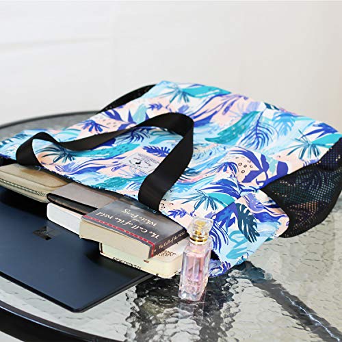 Esvan Original Floral Water Resistant Large Tote Bag Shoulder Bag For Gym Beach Travel Daily Bags Upgraded #TOP4