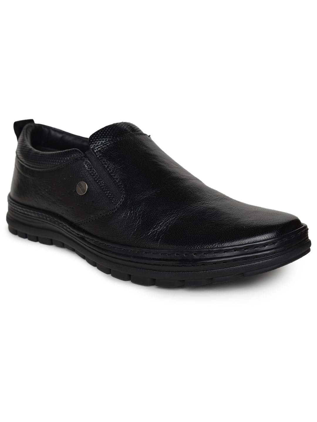 BuckarooFRERA crumbald Leather Black Casual Shoes for Mens