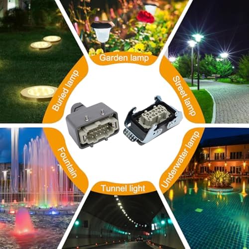 Conector enchufe industrial 10P para proteger cableado de servidores y redes 5