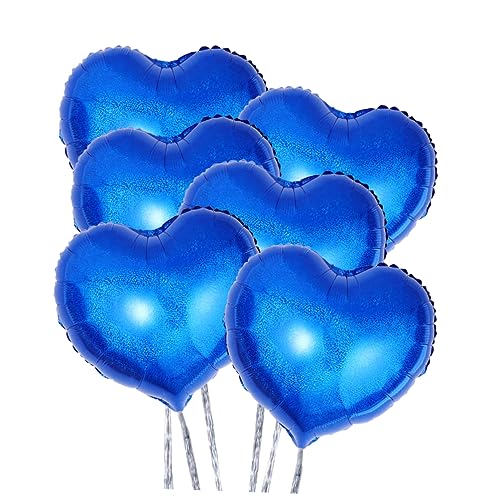 CAXUSD 6 Pezzi Palloncini Cuore in Mylar Per Festa Matrimonio Compleanno Decorazione Riutilizzabili Resistente