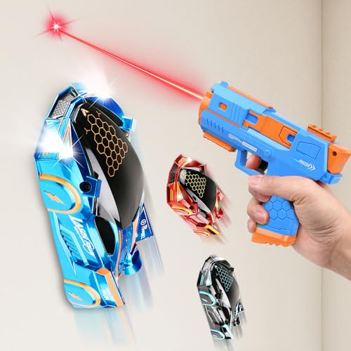 OBEST Coche Teledirigido para Escalar en la Pared, 360 ° Rotación Vehículos Que Pueden Arrastrarse en Paredes y Techos, Juguete de Acrobacia RC Portátil para Niños, sin Gravedad Wall Climb Car