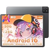 Amazon.co.jp: Android16 タブレット 30GB(6GB+24GB) RAM 128GB ROM