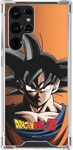 Skinit Funda transparente compatible con Samsung Galaxy S23 Ultra - Diseño oficial de Dragon Ball Z Goku Portrait