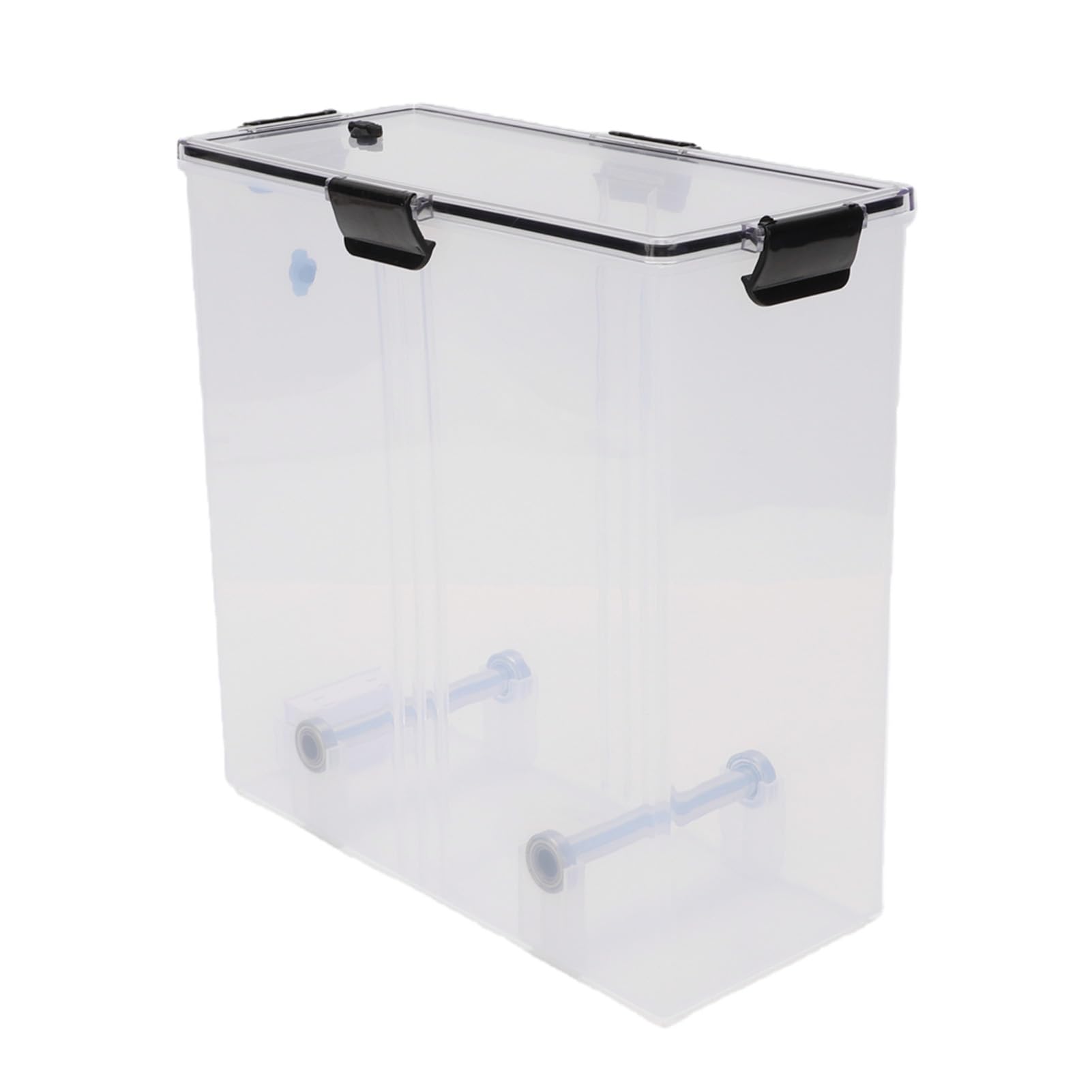 Asixxsix Scatola Porta Filamento, Contenitore Ermetico con Display | Organizzatore impilabile di filamenti per stampante 3D, contenitore in PP da 5,8 litri, con tubo in PTFE per bobine in PLA