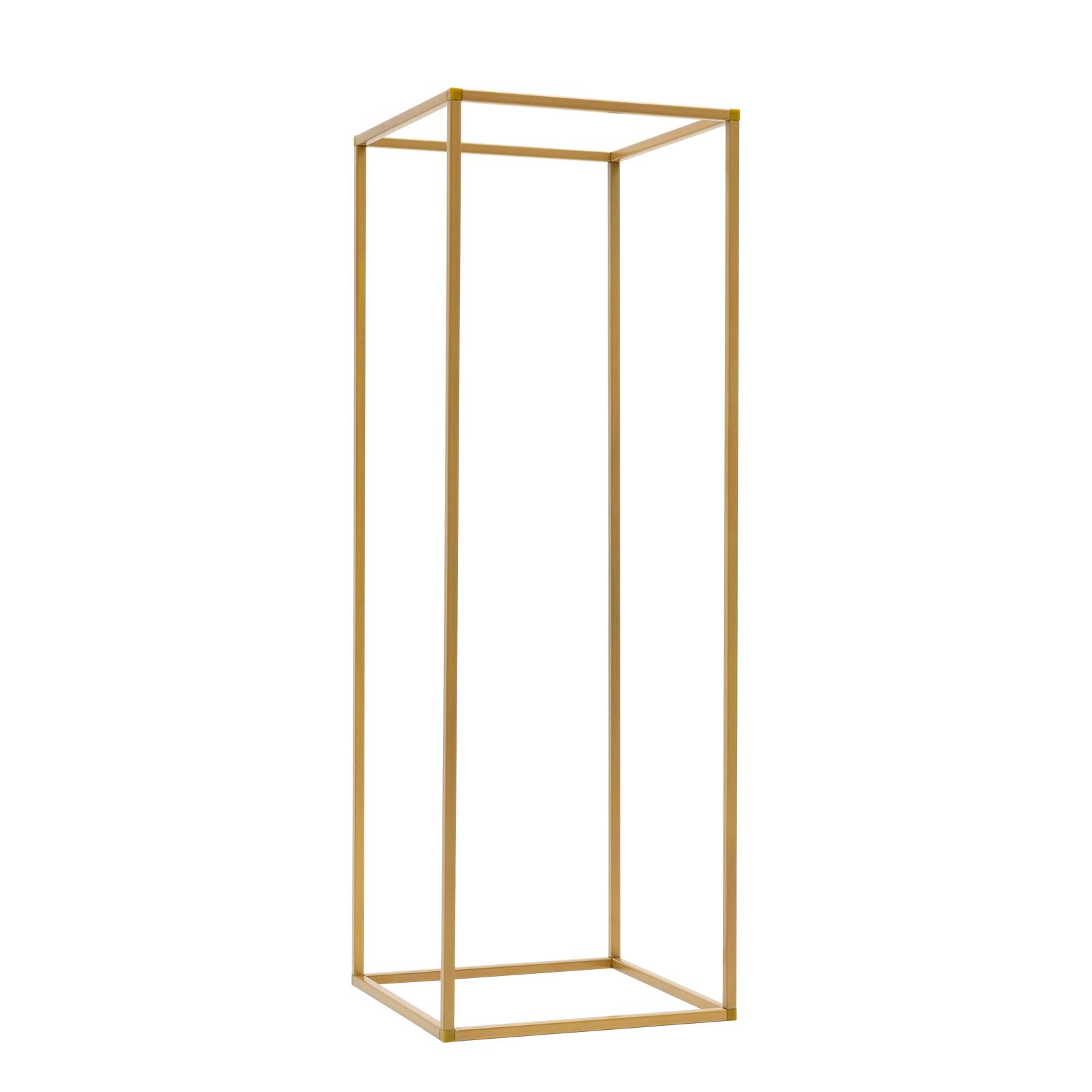 10 supporti per fiori in metallo per matrimoni, centrotavola, tavoli, vasi in metallo, centrotavola, geometrico, rettangolare, per matrimoni, feste, ricevimenti, 80 cm