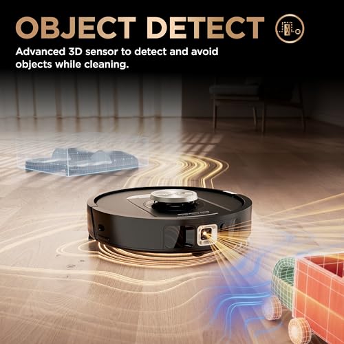 Shark Robot Vacuum & Mop Combo, PowerDetect NeverTouch Pro, Self-Emptying, Self-Refill with Self-Clean Pad Wash & Dry, 60-Day Debris Capacity, 30-Day Refill Tank, 5 Technologies, Black, AV2810ZEBK by Shark - Image 9