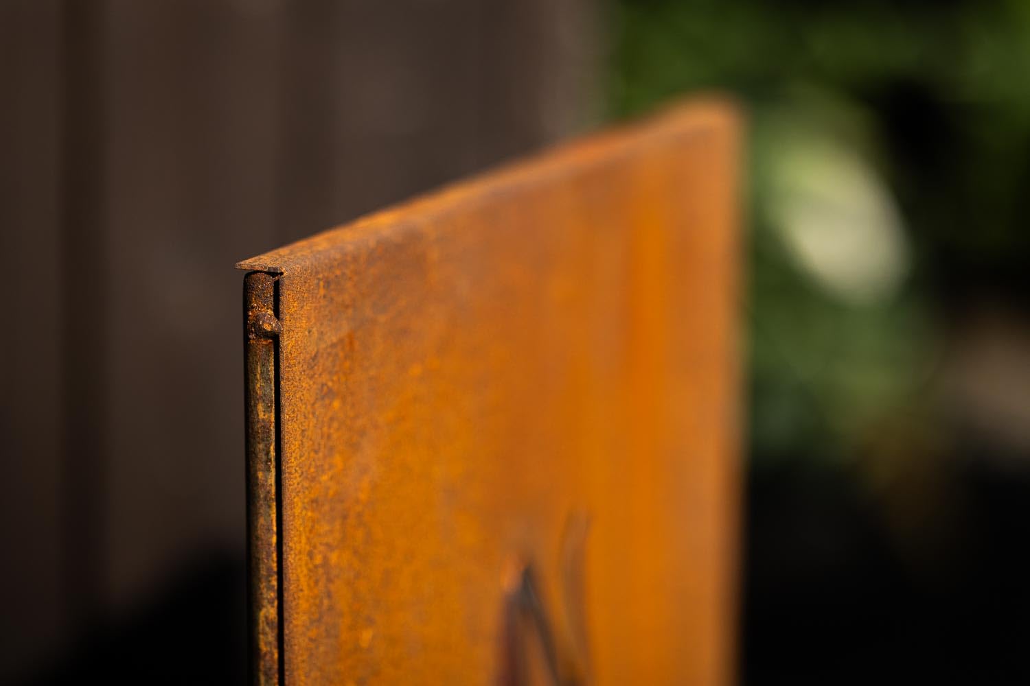 Schild Gartenschild Tafel Steckschild Sichtschutz Edelrost Rost zum Einstecken rostige Gartendeko Blumen Dekoration Beetstecker Gartenstecker Moin Moin