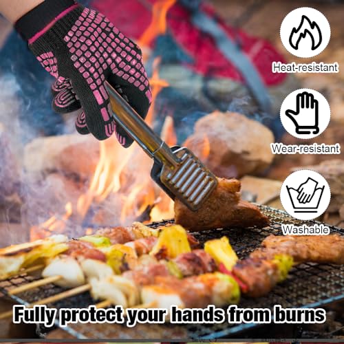 Mizikuu Deckelheber für Dutch Oven, Griffhaken 26 cm Feuertopf Gusseisen T-Stangen Zum Heben mit Grillhandschuhe Silikongriffe für BBQ, Grill, Camping