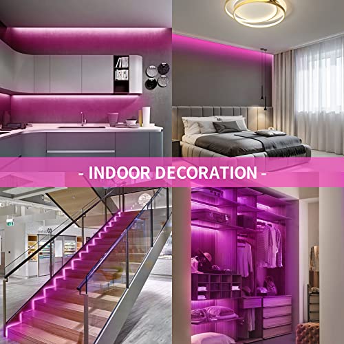 Image of LED Neon Light Strip 16.4FT /5M- Bright, Non-Glaring & Waterproof Neon Rope Lights for Indoor & Outdoor Decor,【Power Adapter Included】 Pink,neon led Strip Lights