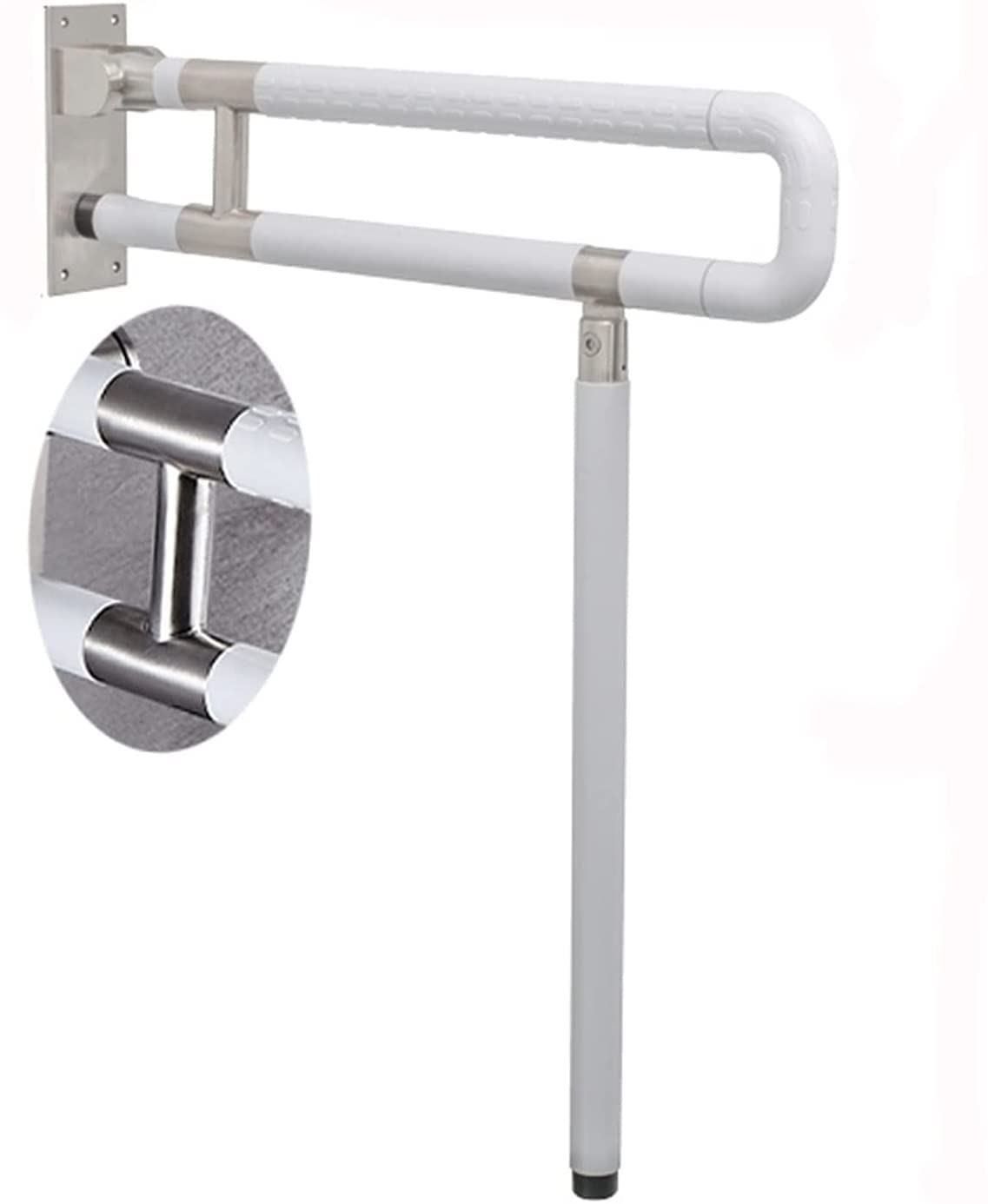 Asidero para baño Toallero Asidero Barra de apoyo para inodoro Pasamanos Pasamanos de acero inoxidable para discapacitados Soporte de seguridad para baño Ducha Asiento antideslizante Asideros de prot