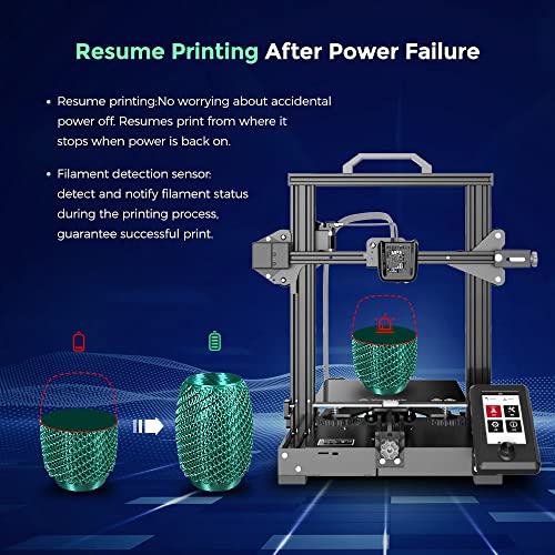 Voxelab Aquila X2 3D Printer With Full Alloy Frame, Removable Build Surface Plate, Fully Open Source, Resume Printing, Filaments Detection And Auto Filaments Feed/Return Function #TOP2
