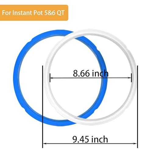 2 Anillos de Sellado 6qt para Instant Pot, Repuestos de Silicona miniatura 4