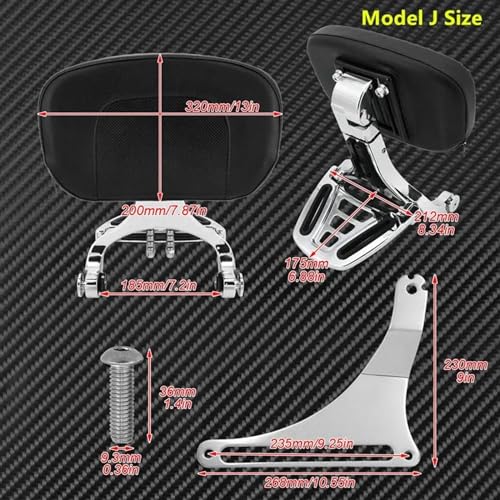 Dossier conducteur et passager réglable moto Softail Fatboy 2018 - 3