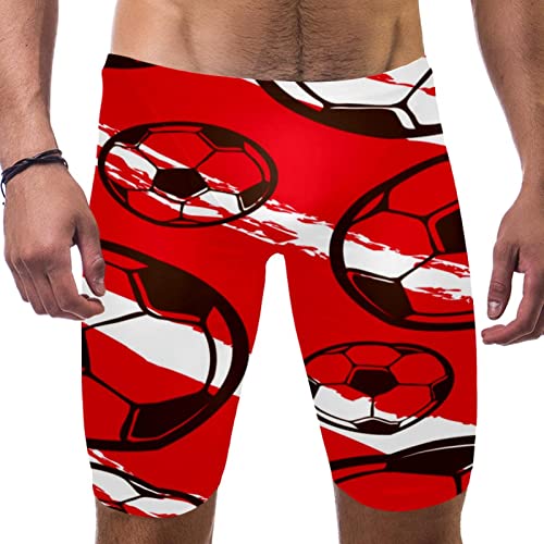 Bañador jammer natación hombre traje de baño deportivo rayas rojas secado rápido