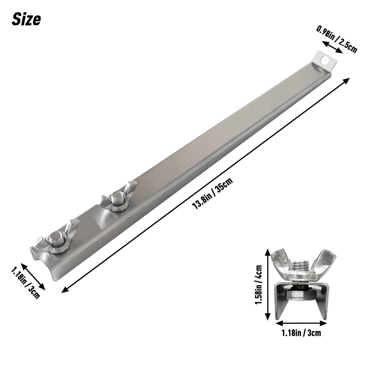 SOLOWILDER Stove Leg Extension Kit 4 pcs 304 Stainless Steel Increase Tent Stove Leg Height Accessory for Wood Burning Stove