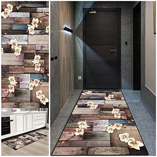 DTUQYX Teppich Läufer Flur Küche rutschfest Waschbar Polyester Teppiche - Tepiche für Küche Wohnzimmer, Schlafzimmer, Kinderzimmer, Anpassbar Meterware Antirutsch Läufer - Größe: 40x60 cm Cover