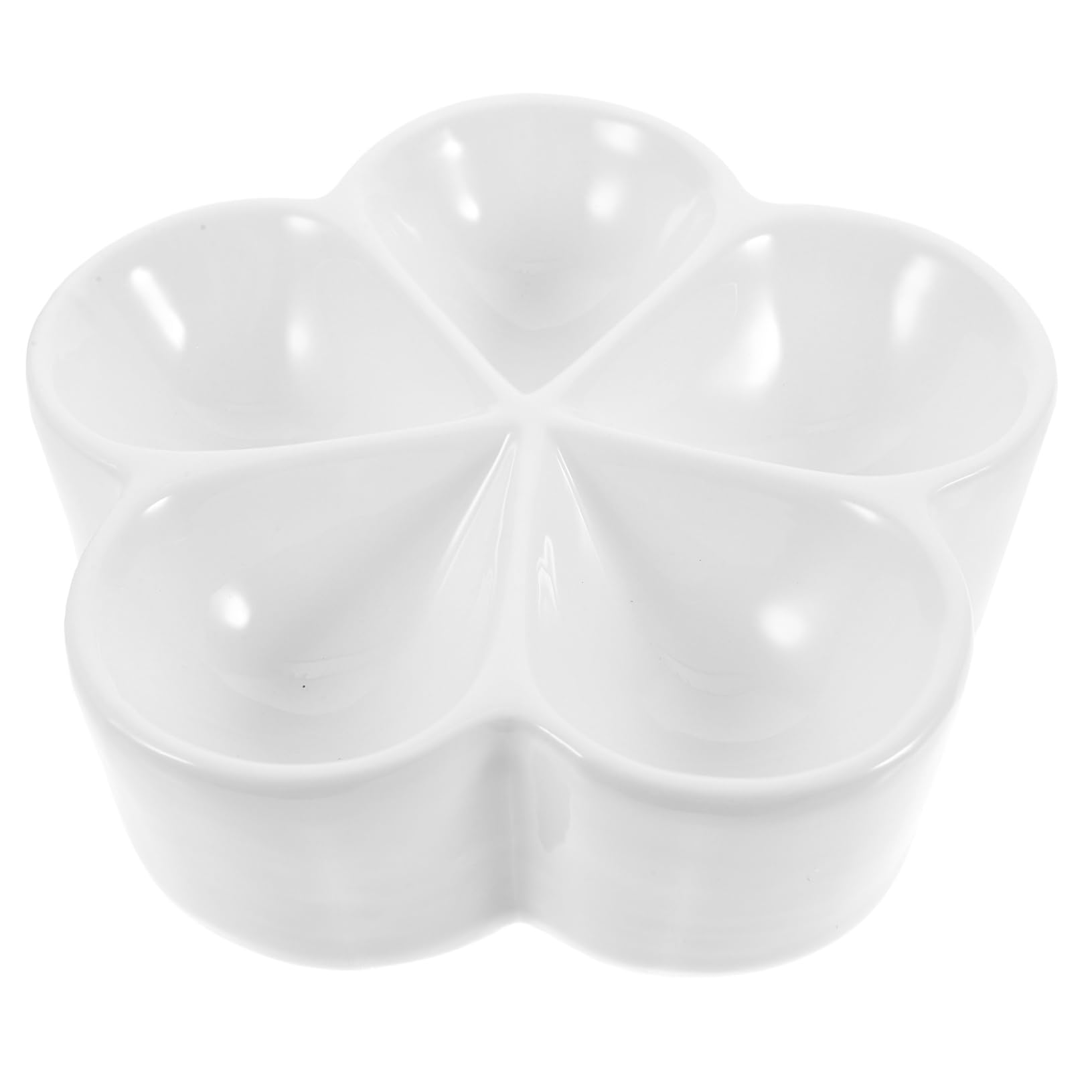 GLEAVI 4 Piezas Forma de Flor Aperitivos y Dividido de Almacenamiento Fiestas Snacks y Dulces