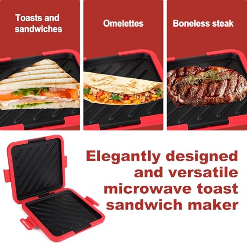 Machine à toastie à micro-ondes avec sangles réglables silicone - 4