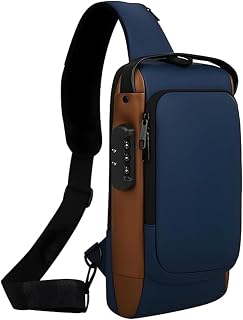 Sling Bag for Men & Women– Crossbody Sling Bag for Travel, Cycling & Hiking | Waterproof Shoulder Bag with Compartment and Zipper Pockets
