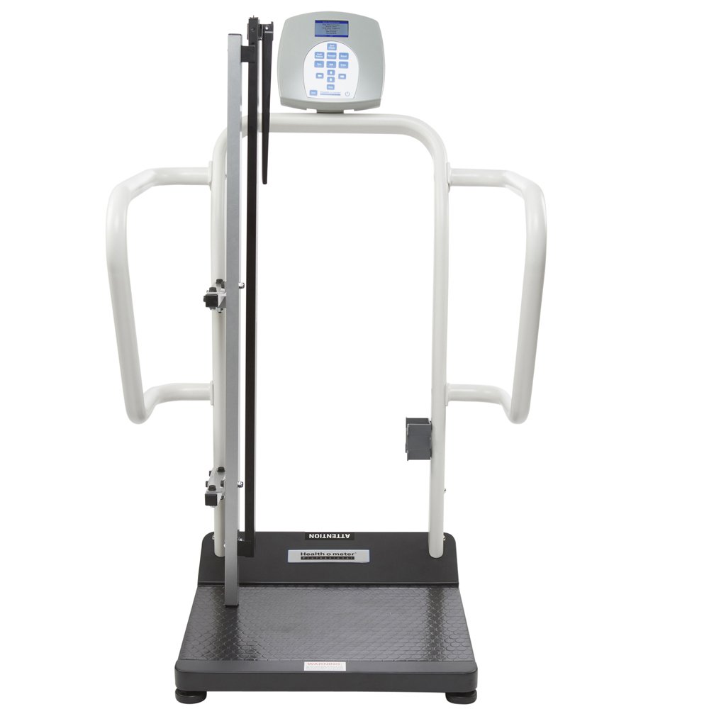 Health o meter Professional 1100KLHR Digital Stand On Scale w Height Rod