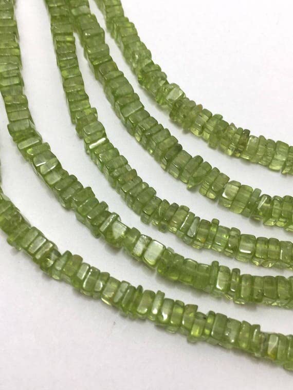 Gemstone beads peridot sans défaut pour éviter la casse lors de vos enfilages de bijoux