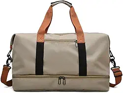 Bolsa grande com EXTENÇÃO para viagem, academia e um grande passeio.(Caqui)