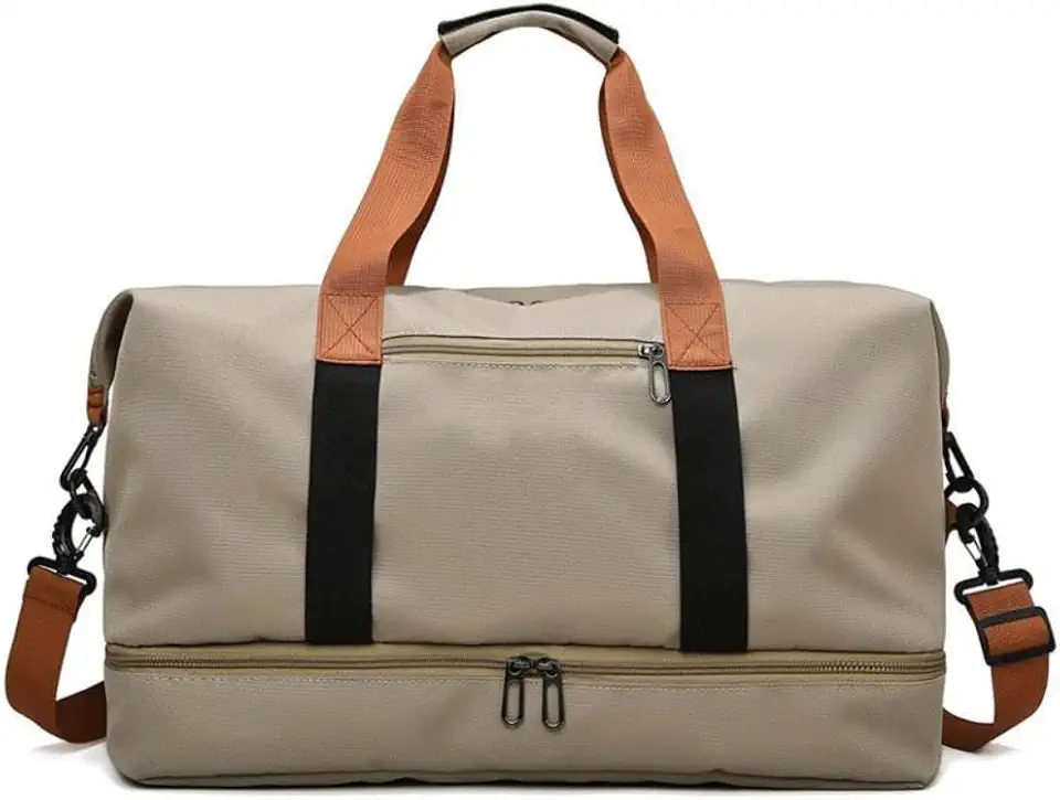 Bolsa grande com EXTENÇÃO para viagem, academia e um grande passeio.(Caqui)