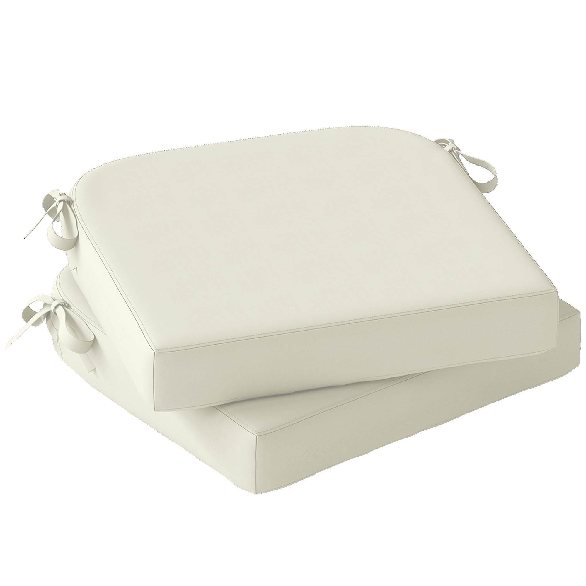 Outsunny Outdoor Chair Seat Cushions Set Of 2Garden Chair CushionsCream from B&Q