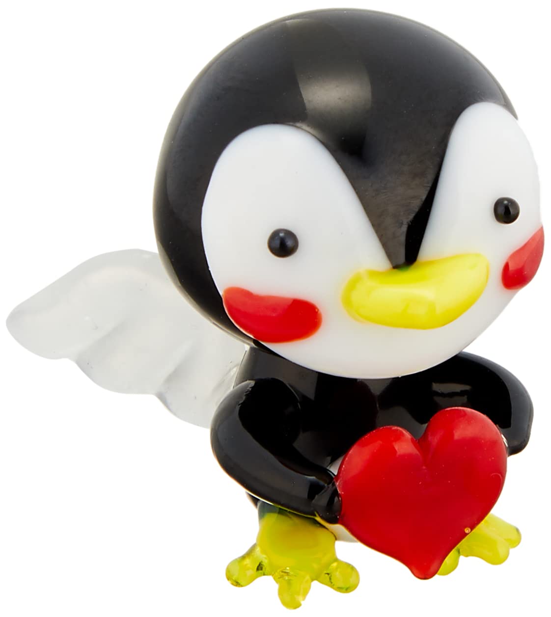 Amazon.co.jp: かわいらしい ガラス細工 ペンギン 天使 130068